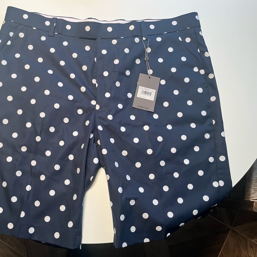 GFore Polka Dot Shorts 38W NWT